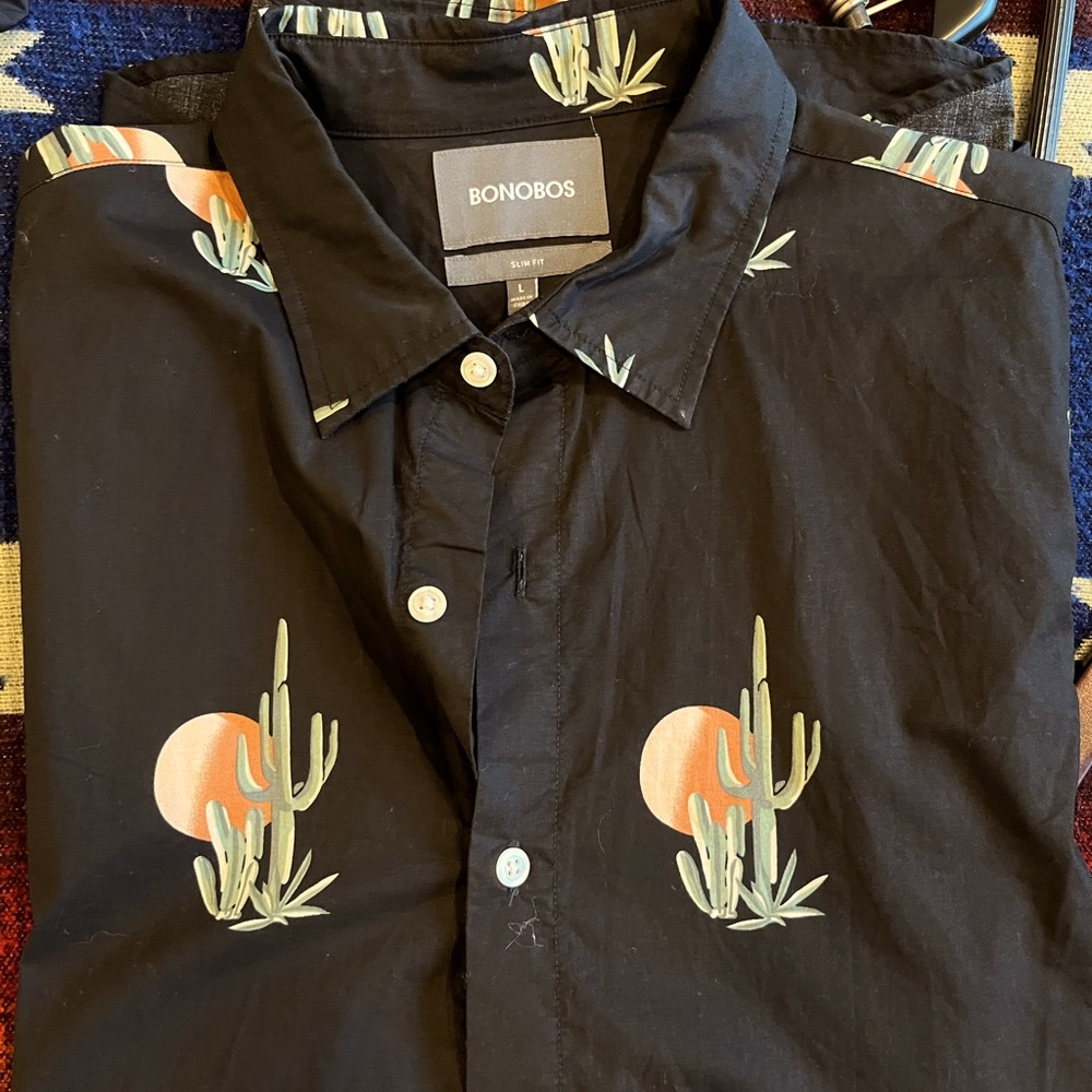 Bonobos Mens riviera button down size Large